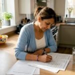 Woman completing local SEO profile checklist